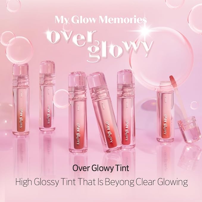 ETUDE Over Growy Lip Stain Tint, Fake Red, 0.1 oz (3 g), Lipstick, Glossy Finish, Highly Moisturizing, Melotint, Plush, Glossy, Volume, Vegan Certified-VivaGrace Women