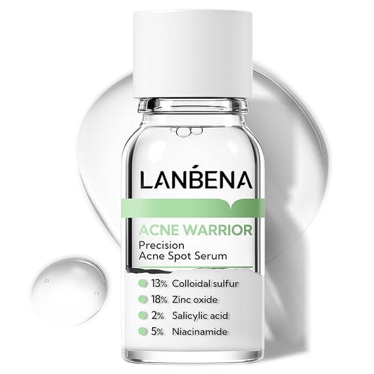 LANBENA Precision Acne Spot Serum, Acne Drying Lotion, Overnight Acne Treatment For Face, Dry Out Pimples, Blemishes, Zits And Clean Pores, 0.42 Fl Oz-VivaGrace Women