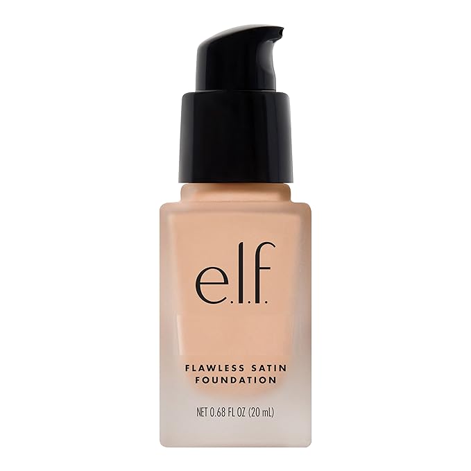 e.l.f. Flawless Finish Foundation, Lightweight & Medium Coverage, Semi-Matte Finish, Alabaster, 0.68 Fl Oz (20mL)-VivaGrace Women
