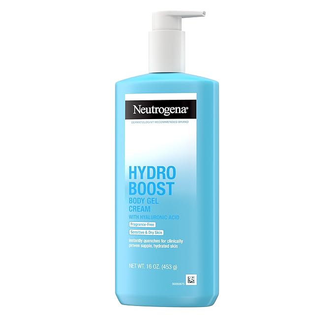 Neutrogena Hydro Boost Body Moisturizing Gel Cream with Hyaluronic Acid, Non-Greasy & Fast Absorbing, Lightweight Hydrating Body Lotion for Normal to Dry Skin, Fragrance-Free, 16 oz-VivaGrace Women