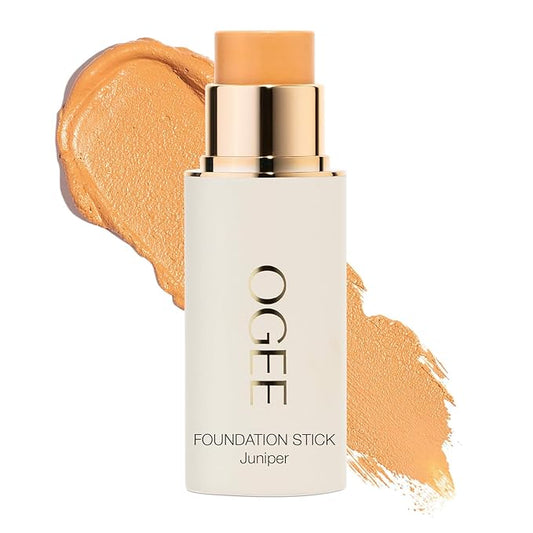 Ogee Sculpted Complexion Foundation Stick (Juniper 3.75W - Medium Light Tan, Olive Undertones) Full Coverage Foundation Makeup - Instantly Balance & Even Complexion - 70% Organic Ingredients-VivaGrace Women
