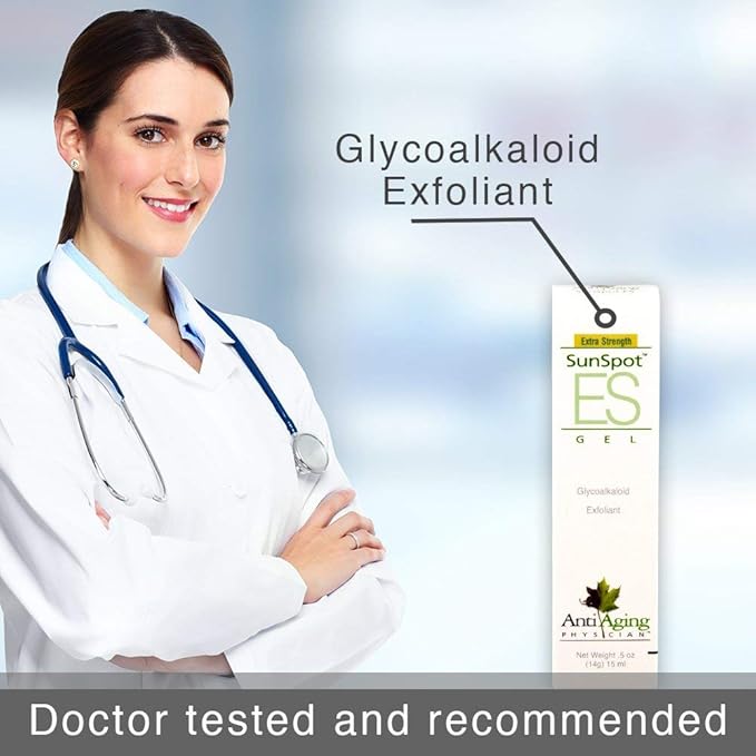 Lane Innovative - SunSpot ES, Natural Exfoliating Gel, Skin Rejuvenating Ingredients, Including Aloe Vera and Tea Tree Oil (0.5 Ounce, Pack of 2)-VivaGrace Women