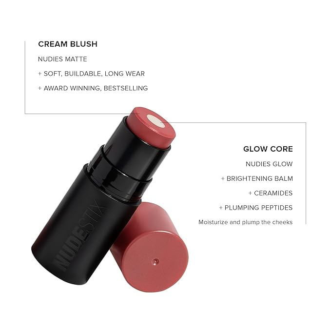 Nudies Matte + Glow Core All Over Face Blush Color - Peach Pearl-VivaGrace Women