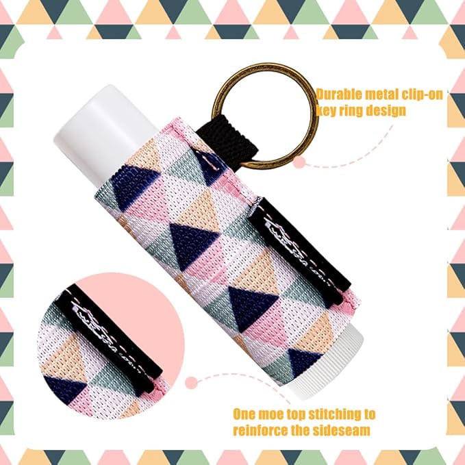 WK IEASON Lip Balm Holder Keychain Bulk Chapstick Holder Key chain-VivaGrace Women