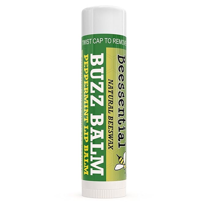 Beessential Natural Bulk Lip Balm, Peppermint, 18 Pack | For Men, Women, and Children. Great for Gifts, Showers, & More-VivaGrace Women