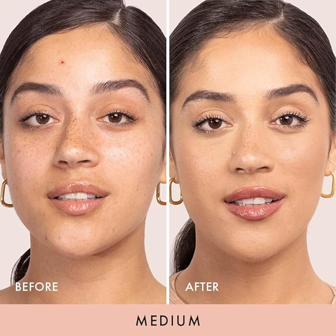 Wander Beauty Wanderlust Powder Foundation - Medium - Blurs and Evens Skin Tone - Perfects and Hydrates With Hyaluronic Acid, Aloe, Honeysuckle, & Vitamin E - Lightweight, Buildable Coverage - 0.31 oz-VivaGrace Women
