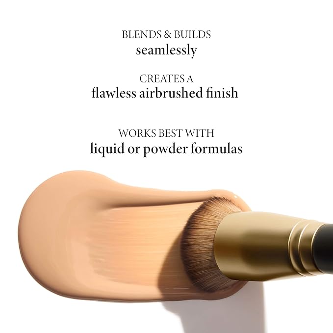 LAURA GELLER NEW YORK Full Coverage Foundation Blending Brush for All Face Makeup & Foundation-VivaGrace Women