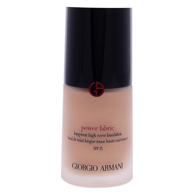 GIORGIO ARMANI Power Fabric Longwear High Cover Foundation SPF 25, # 5 Light, Neutral, 30 ml-VivaGrace Women