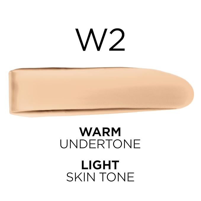 L'Oreal Paris True Match Super-Blendable Foundation, Medium Coverage Liquid Foundation Makeup, W2, Light, 1 Fl Oz-VivaGrace Women
