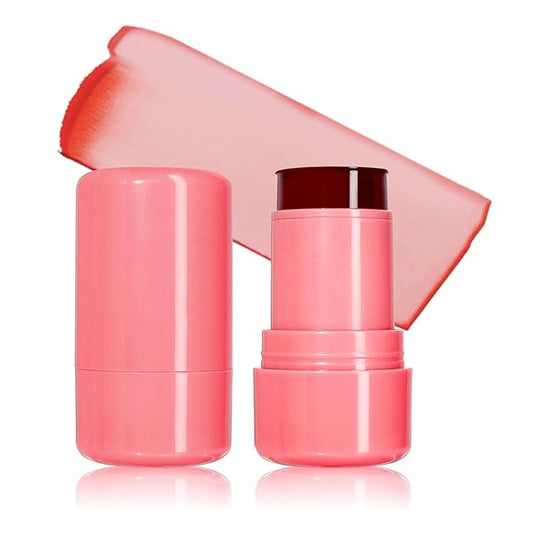 Milk Jelly Blush, Sheer Lip & Cheek Stain, Milk Cooling Water Jelly Tint, Buildable Watercolor Finish, Long Lasting Milk Jelly Blush Stick, Face Blushes, Lip Gloss for All Skin Tones, 03-VivaGrace Women