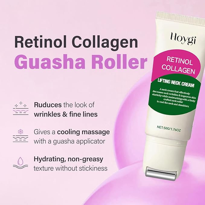 Retinol Collagen Lifting Neck Cream,Anti Aging Face and Neck Cream for Reduce Wrinkles and Hydrating & Lifting Neck,For Face, Neck, Décolleté Wrinkle Care, 1.76 oz.-VivaGrace Women