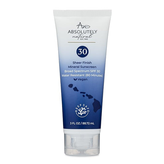 SPF 30 Mineral Sunscreen - Broad Spectrum Water Resistant Moisturizer Lotion For Body & Face - With Non-Nano Zinc Oxide, Vitamin E, & Antioxidants - Made in USA, 3 Oz-VivaGrace Women