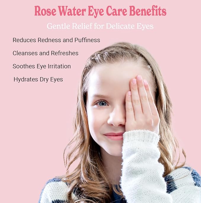 Natural Born Oils 8oz Rose Water Hydrosol, 100% Pure and Natural, Organic, Steam-distilled, Facial Toner Cleanser, with Sprayer, 8-Rose-Water-VivaGrace Women