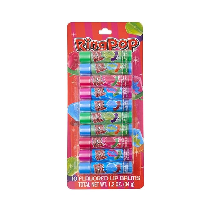 Taste of Beauty Flavored Lip Balm Sets | Make Great Gifts, Stocking Stuffers, Valentine's, Easter Basket Stuffers (Ring Pop)-VivaGrace Women