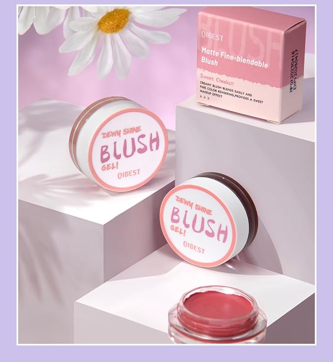 Warm Change Blush Clear Color Change Moisturizing Natural Nude Long-lasting All-Day Face Enhancing Makeup Color,-VivaGrace Women