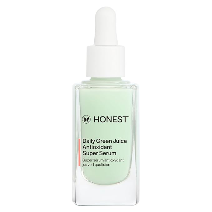 Honest Beauty Daily Green Juice Antioxidant Super Serum | Improves Skin Tone + Texture | Gentle for Sensitive Skin, Fragrance Free, Vegan | 1 fl oz-VivaGrace Women