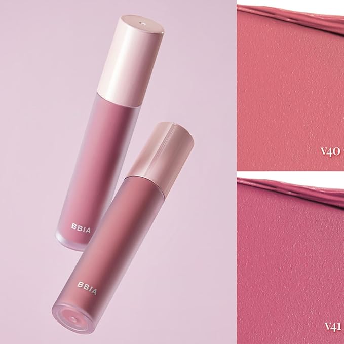 BBIA Last Velvet Tint - Soft & Creamy Matte Finish Lip Stain, Blur Effect with Velvety Texture, Long-Lasting, High Pigment, Lightweight, Non-Drying, Vegan, Korean Lip Makeup (V41 SUMMER BERRY)-VivaGrace Women