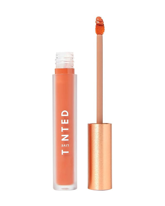 Live Tinted Huelip Liquid Lip Crème - Weightless, Long-Lasting Liquid Lip with Hyaluronic Acid and Jojoba Oil For a Soft, Comfortable, Moisturized Finish - 0.09 fl oz - Terra Cotta-VivaGrace Women