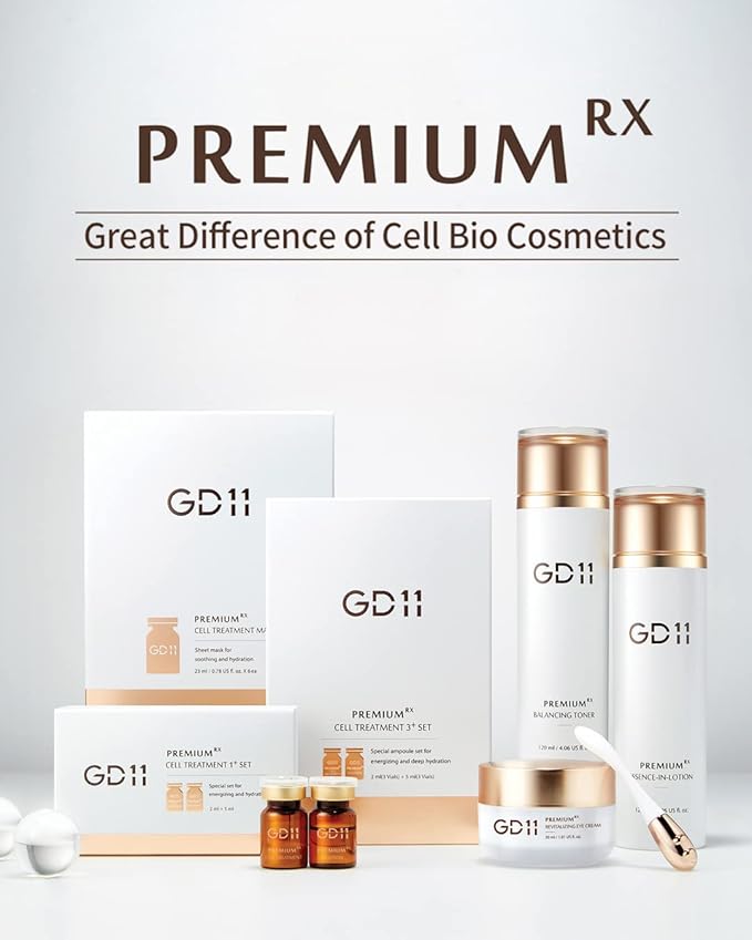 GD11 Premium RX Revitalizing Eye Cream | Anti-Aging & Anti-Wrinkle Cream for Elasticity Care with Stem Cell Extract & Shea Butter | Hydrating, Soothing, and Cooling Cream with Metal Massager, 1.01 oz.-VivaGrace Women