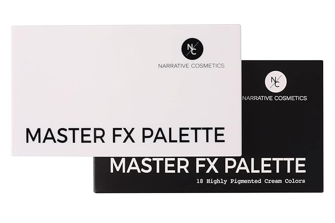Master FX Palette, 18 Highly Pigmented Cream Colors, Professional SFX Makeup Palette for the Stage, Film, Costumes, Cosplay-VivaGrace Women