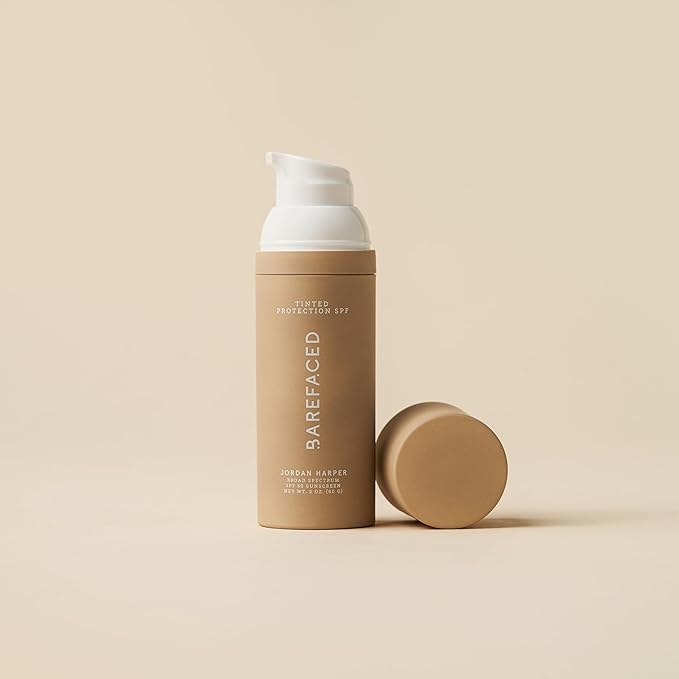 Barefaced Tinted Protection SPF 50+ – Broad-Spectrum Sunscreen with Zinc Oxide, Niacinamide & Hyaluronic Acid – Oil-Free UV Protection, Hydration & Anti-Aging with Universal Tint (60ml)-VivaGrace Women
