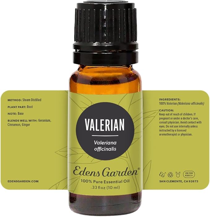 Edens Garden Valerian Essential Oil- 100% Pure Premium Grade, Undiluted, Natural, Therapeutic, Aromatherapy, The Best for Diffuser, Skin, Hair, Kid Safe 10 ml (.33 fl oz)-VivaGrace Women