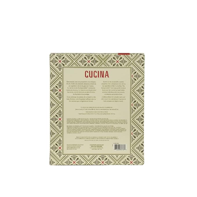 Fruits & Passion Cucina Coriander and Olive Tree Hand Care Duo-VivaGrace Women