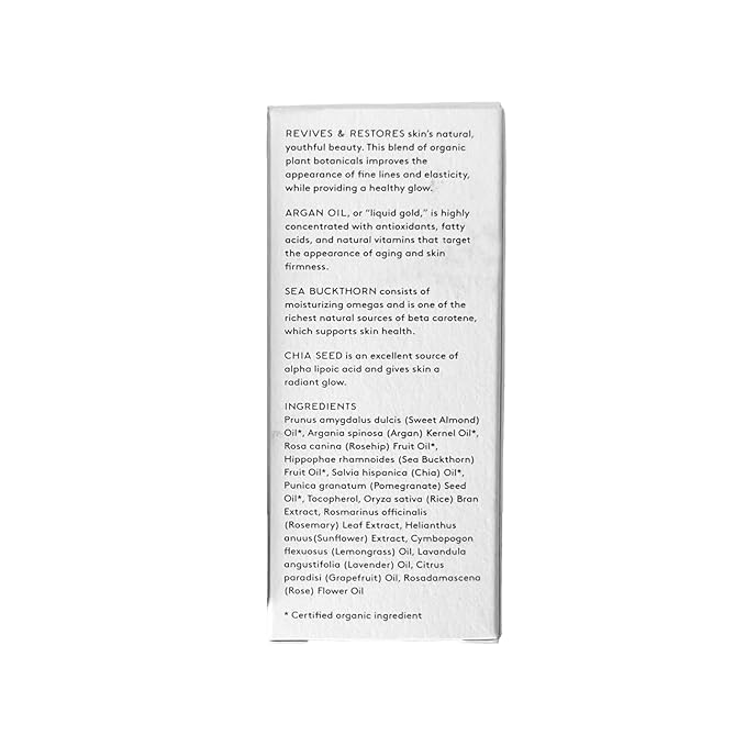 Naked & Thriving Rejuvenate Restorative Face Oil | Organic, Vegan, & Naturally-Derived Skin Care | Reduce the Look of Wrinkles and Moisturize Skin (1.18 oz/35 mL)-VivaGrace Women