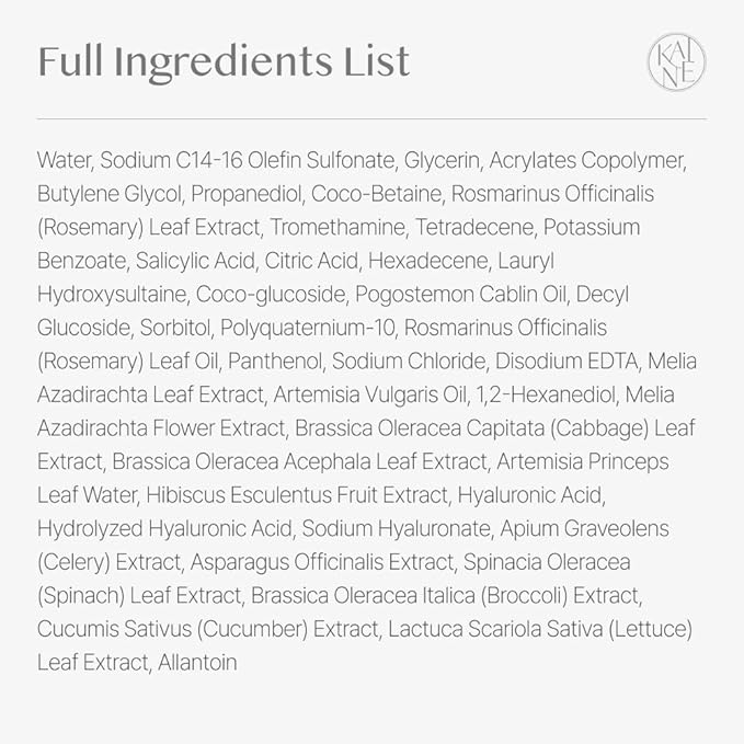 KAINE Rosemary Relief Gel Cleanser | Pore Care with Rosemary Extract, BHA and Triple Hyaluronic Acid for Deep Hydration and Soothing for All Skin Type, Korean Skincare 5.07 fl oz/150ml