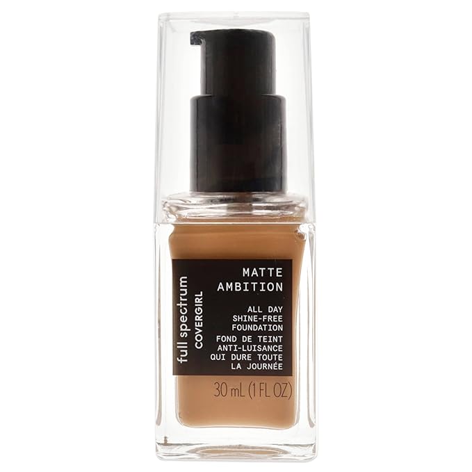 COVERGIRL Matte Ambition, All Day Foundation, Tan Cool 2, 1.01 Ounce-VivaGrace Women