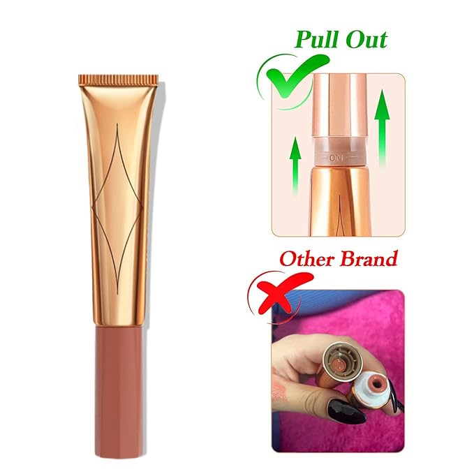 Liquid Blush Beauty Wand, Cream Blush Stick,Face Concealer Contouring Shaping,Long Lasting & Smooth Natural Matte Finish,with Cushion Applicator Attached Easy to Blend.(02# Peach Pink)-VivaGrace Women