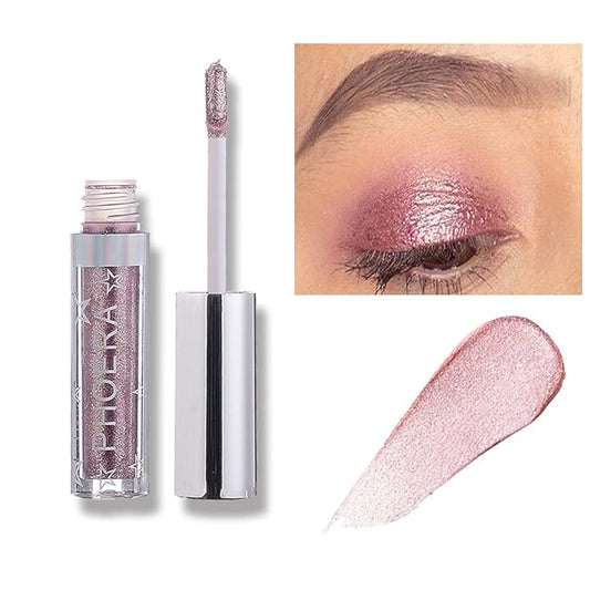 Glitter Eyeshadow,Makeup For Eyes Liquid Shimmer Sparkle Glow Light Colors Pencil Stick Shiny Long Lasting Waterproof Shining Eye Shadow Sets Metallic Pigments Metals Gloss Sparkling Pen Kit (A102)-VivaGrace Women