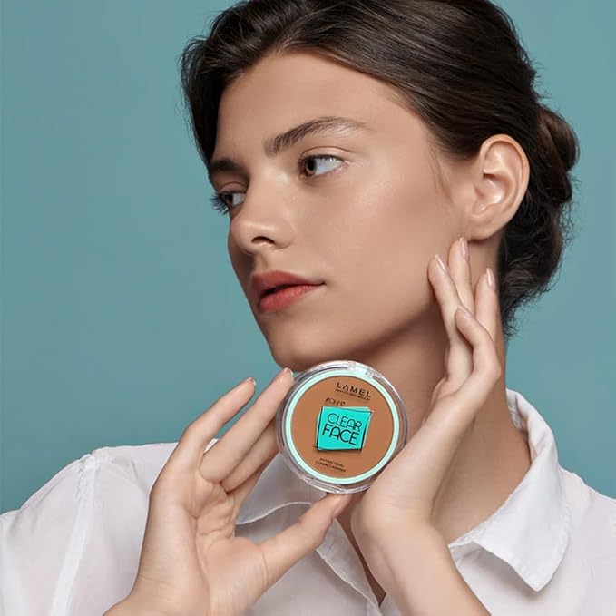 Lamel OhMy Clear Face Powder - Light Natural Coverage & Suet Control - Cruelty Free - Warm Beige N.407-VivaGrace Women