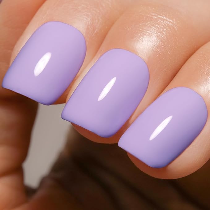 Imtiti Gel Nail Polish, 1Pcs 15ml Purple Color Gel Polish Soak Off LED Nail Polish Gel Nail Art Design Manicure Salon DIY at Home Holiday Gift