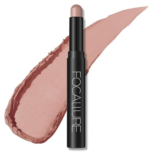 FOCALLURE Shimmer and Matte Cream Eyeshadow Stick,Smooth Brilliant Eye Brightener Pencil for Women,Long Lasting Waterproof Eye Shadow and Liners Makeup,Rosie-VivaGrace Women