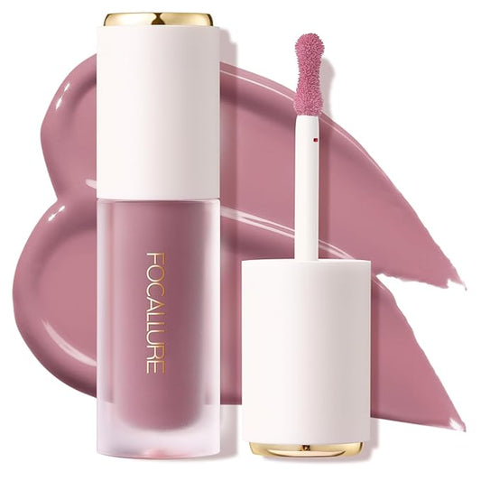 FOCALLURE Silky Cream Liquid Blush,Leaving a Matte Dewy Makeup Look,Easy to Apply and Create a Natural Flush,Long Lasting and Lightweight Cheek Blush Face Makeup,LOYALTIES LIE-VivaGrace Women