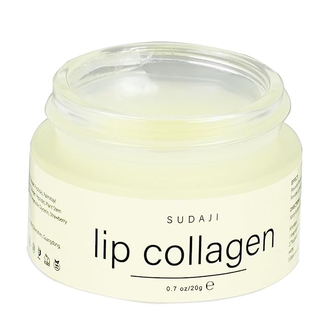 Lip Collagen + Peptide Complex, Collagen Lip Balm with Vitamins E, A -Lip Butter to Nourish & Hydrate Dry Cracked Lips, Moisturizing Lip Mask Overnight, Gentle exfoliating Lip Butter Balm-VivaGrace Women