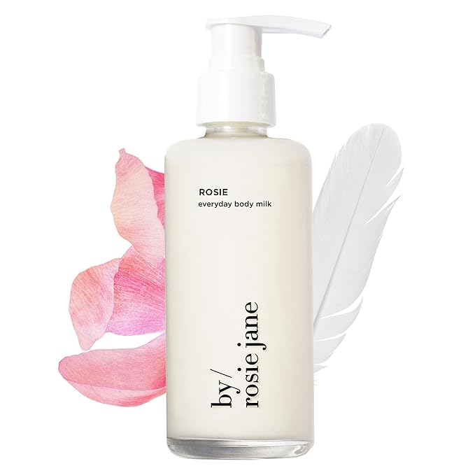 By Rosie Jane Everyday Body Milk (Rosie) - Hydrating Toner & Body Moisturizer to Help Even Skin Tone - Infused with Soothing Aloe Vera and Turmeric Root to Promote Anti-Aging (5 Ounce)-VivaGrace Women