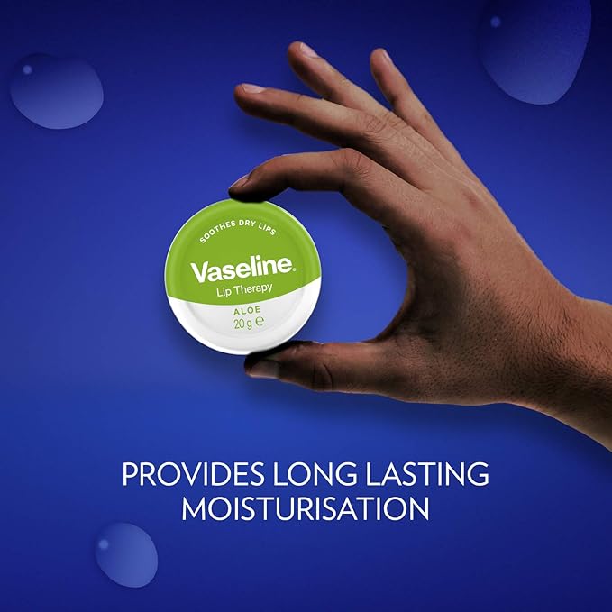 Vaseline Lip Therapy | Vaseline Lip Balm | Lip Moisturizer for Very Dry Lips | Aloe | 20g-VivaGrace Women