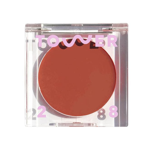 Tower 28 Beauty BeachPlease Cream Blush for Cheeks and Lips - Multi-Purpose Lip and Cheek Tint in Orange Blush - for Sensitive Skin – Color POWER HOUR, Luminous Finish-VivaGrace Women