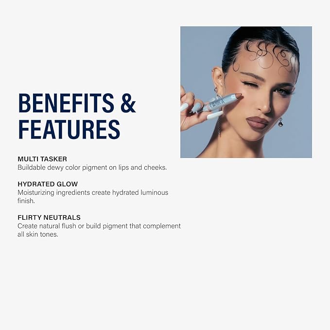 Ortega Beauty Agave Glow Color Stick By Etienne Lightweight, Buildable Makeup Color Stick for Cheeks and Lips, Subtle Sheen Finish - Multi Stick Moisturizes and Creates Flush and Full Face-VivaGrace Women