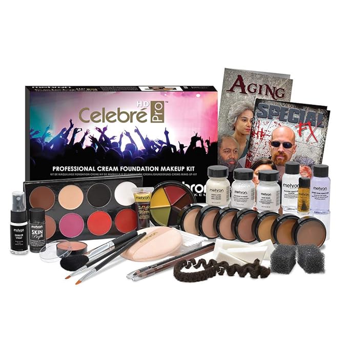 Mehron Makeup Celebre Pro Cream Kit (Dark)-VivaGrace Women