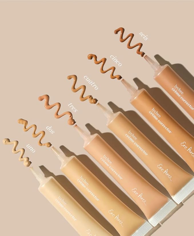Ere Perez - Natural Lychee Crème Corrector | Vegan, Cruelty-Free, Clean Beauty (Dos – Honey Beige, 0.33 oz | 10 ml)-VivaGrace Women