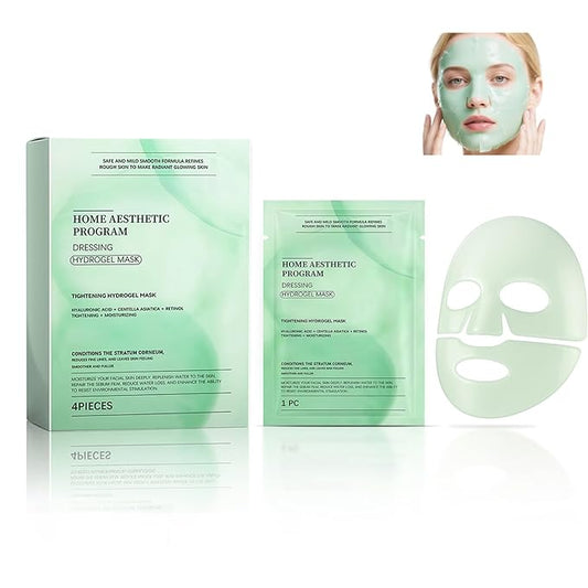 YIKESHU Retinol Collagen Face Mask – Korean Tightening Hydrogel Overnight Mask, Deep Moisturizing & Elasticity Boost, Long-Lasting Hydration & Brightening Skin (Retinol Collagen Face Mask)-VivaGrace Women