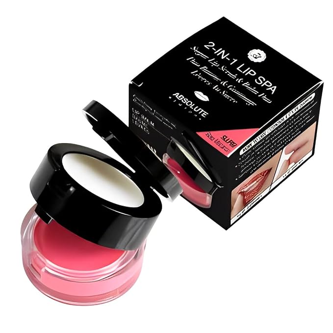 Absolute New York 2 in 1 Lip Spa Sugar Lip Scrub and Balm Duo, Rose Macaron-VivaGrace Women