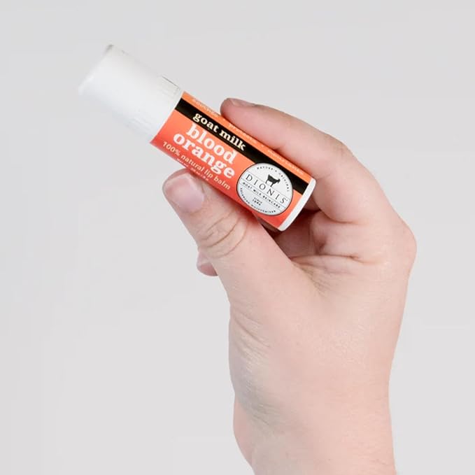 Dionis Goat Milk Skincare Blood Orange Holiday Lip Balm Gift Set - Beeswax, Shea Butter & Coconut Oil Lip Care Products Made in The USA - Cruelty Free Lip Moisturizer For Chapped Lips, 0.28oz 3 Pack-VivaGrace Women