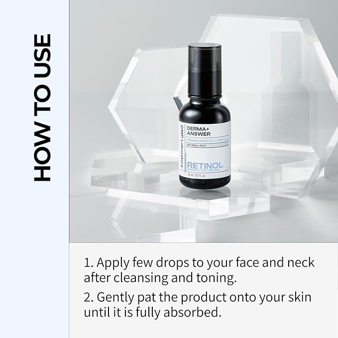 CNP Retinol PCL Eye Treatment Serum (0.5 fl.oz/ 15ml) - DermaAnswer Tension Angle-Fit Ampule, Under Eye Tightening, Firming, Korean Night Skincare, Fine Lines and Dark Circles-VivaGrace Women