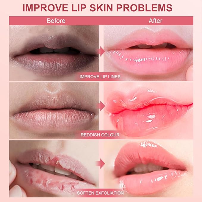 GECOMO Lip Glowy Balm, Moisturizing Lip Gloss, Nourishing Glossy Transparent Plumping Oil, Non-sticky Tinted Toot Lip Balm for Lip Care (BERRY) 0.35oz-VivaGrace Women