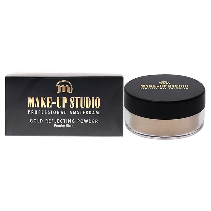 Professional Amsterdam Gold Reflecting Face And Body Powder Highlighter - Beautiful Subtle Highlight In An Instant - Incredible Shine - Ideal For Your Shoulders - Natural - 0.52 Oz-VivaGrace Women