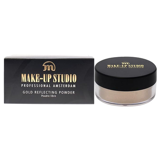 Professional Amsterdam Gold Reflecting Face And Body Powder Highlighter - Beautiful Subtle Highlight In An Instant - Incredible Shine - Ideal For Your Shoulders - Natural - 0.52 Oz-VivaGrace Women